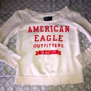 Amercain eagle off the shoulder sweatshirt